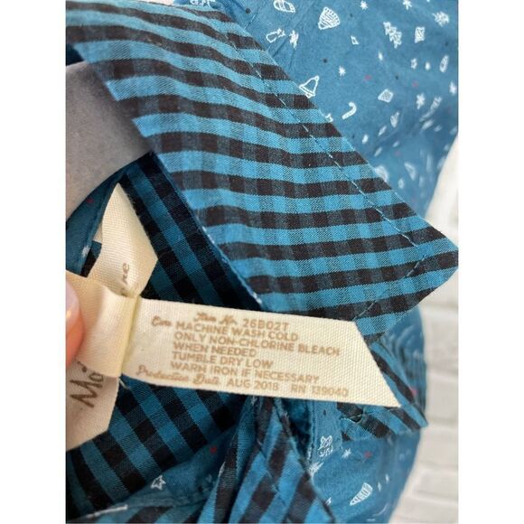 Matilda Jane Jack Frost Button Down Holiday Print Long Sleeve Top Size 4 - Picture 5 of 8
